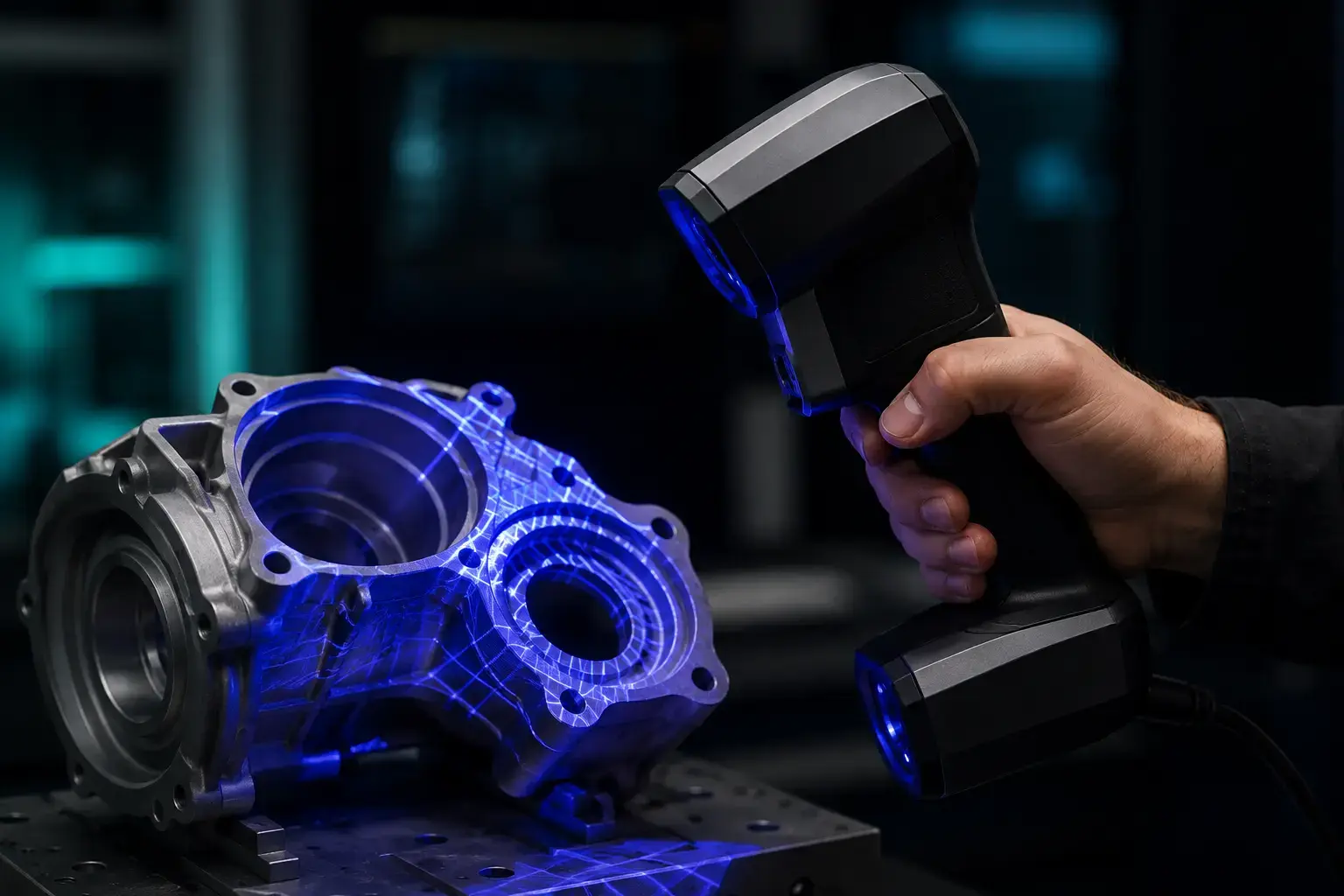 Skan 3D — część maszyny